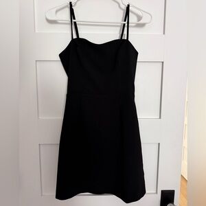 French Connection Summer Whisper Tie-Back Black Dress NWT